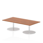 Dynamic Italia 1600 x 800mm Poseur Rectangular Table Walnut Top 475mm High Leg ITL0281 DD